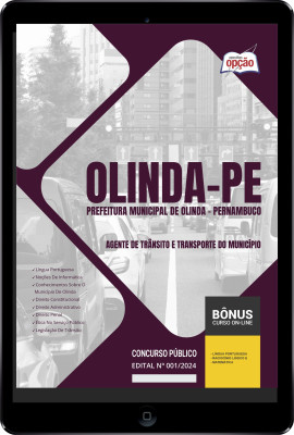 Apostila Prefeitura de Olinda - PE em PDF - Agente de Trânsito e Transporte do Município 2024