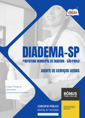 Apostila Prefeitura de Diadema - SP 2024 - Agente de Serviços Gerais
