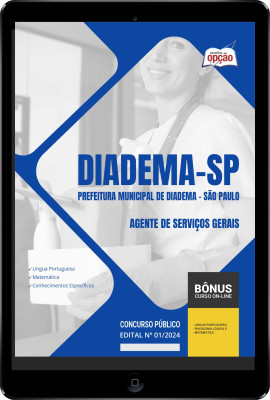 Apostila Prefeitura de Diadema - SP em PDF - Agente de Serviços Gerais 2024