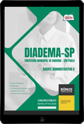 Apostila Prefeitura de Diadema - SP em PDF - Agente Administrativo II 
