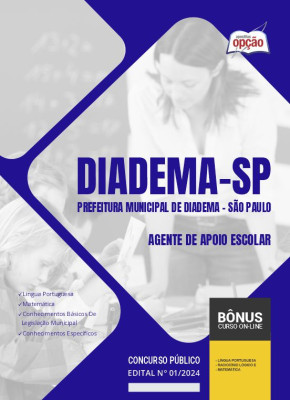 Apostila Prefeitura de Diadema - SP 2024 - Agente de Apoio Escolar