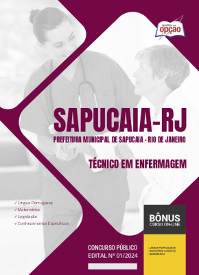Apostila Prefeitura de Sapucaia - RJ 2024 - Técnico em Enfermagem