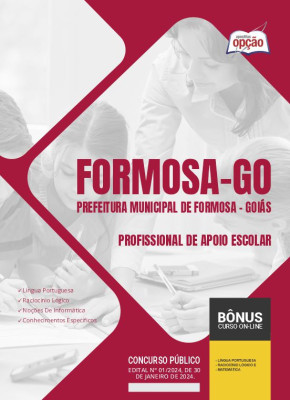 Apostila Prefeitura de Formosa - GO 2024 - Profissional de Apoio Escolar