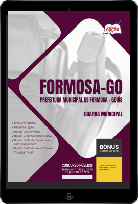 Apostila Prefeitura de Formosa - GO em PDF - Guarda Municipal 2024