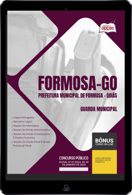 Apostila Prefeitura de Formosa - GO em PDF - Guarda Municipal 