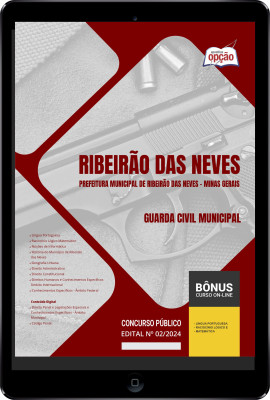 Apostila Prefeitura de Ribeirão das Neves - MG em PDF - Guarda Civil Municipal 2024