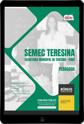 Apostila SEMEC Teresina - PI em PDF - Pedagogo 2024