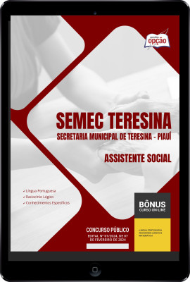 Apostila SEMEC Teresina - PI em PDF - Assistente Social 2024