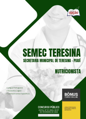 Apostila SEMEC Teresina - PI 2024 - Nutricionista