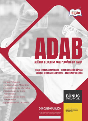 Apostila ADAB 2024 - Fiscal Estadual Agropecuário - Defesa Sanitária e Inspeção Animal e Defesa Sanitária Vegetal - Conhecimentos Gerais