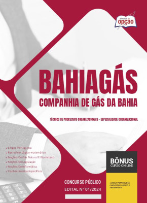 Apostila BAHIAGAS 2024 - Técnico de Processos Organizacionais - Especialidade Organizacional