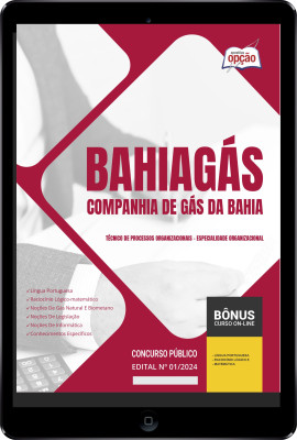 Apostila BAHIAGAS em PDF 2024 - Técnico de Processos Organizacionais - Especialidade Organizacional