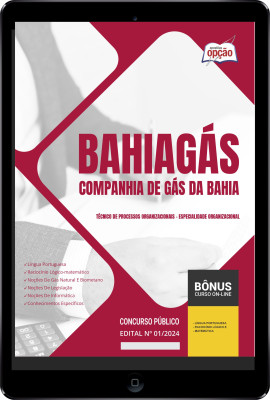 Apostila BAHIAGAS em PDF  - Técnico de Processos Organizacionais - Especialidade Organizacional