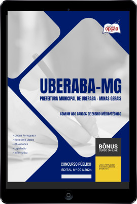 Apostila Prefeitura de Uberaba - MG em PDF 2024 - Comum aos Cargos de Ensino Médio/Técnico