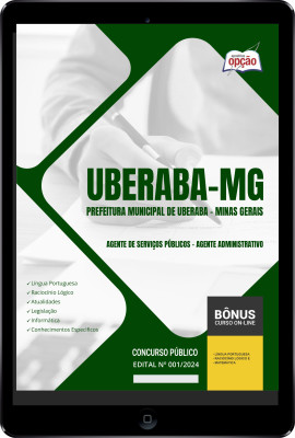 Apostila Prefeitura de Uberaba - MG em PDF - Agente de Serviços Públicos - Agente Administrativo 2024