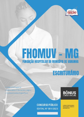 Apostila FHOMUV-MG  - Escriturário