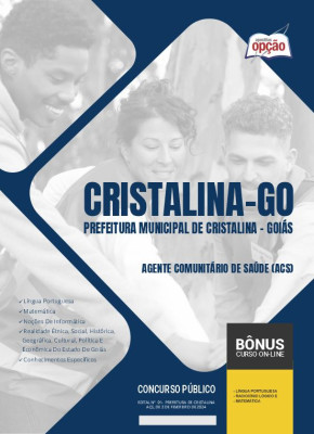 Apostila Prefeitura de Cristalina - GO 2024 - Agente Comunitário de Saúde (ACS)