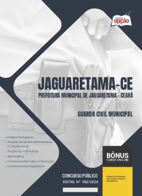 Apostila Prefeitura de Jaguaretama - CE 2024 - Guarda Civil Municipal