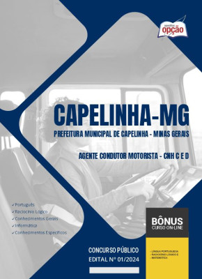 Apostila Prefeitura de Capelinha - MG 2024 - Agente Condutor Motorista - CNH C e D