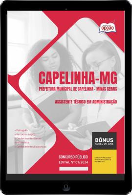 Apostila Prefeitura de Capelinha - MG em PDF - Assistente Técnico em Administração 2024
