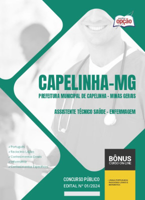 Apostila Prefeitura de Capelinha - MG 2024 - Assistente Técnico Saúde - Enfermagem