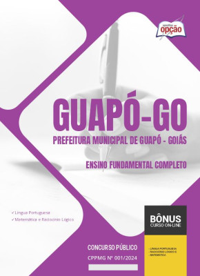 Apostila Prefeitura de Guapó - GO 2024 - Ensino Fundamental Completo