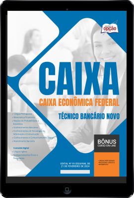 Apostila CAIXA em PDF - Técnico Bancário Novo 2024