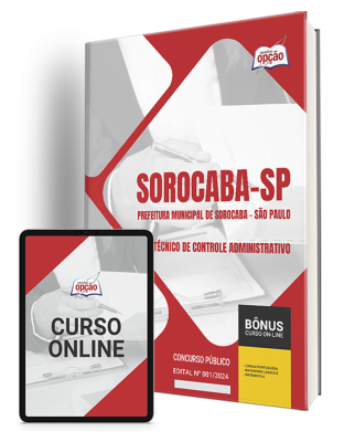 Apostila Prefeitura de Sorocaba - SP 2024 - Técnico de Controle Administrativo