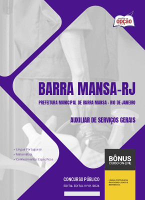 Apostila Prefeitura de Barra Mansa - RJ  - Auxiliar de Serviços Gerais