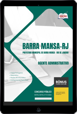 Apostila Prefeitura de Barra Mansa - RJ em PDF - Agente Administrativo 2024