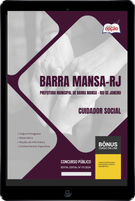 Apostila Prefeitura de Barra Mansa - RJ em PDF - Cuidador Social 2024