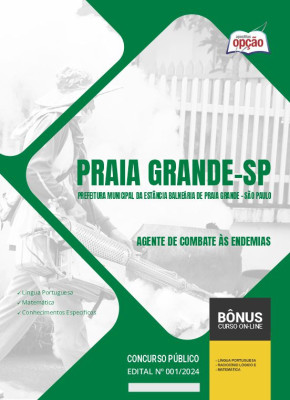 Apostila Prefeitura de Praia Grande - SP 2024 - Agente de Combate às Endemias