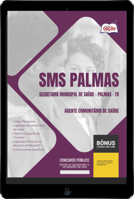 Apostila Prefeitura de Palmas - TO (SMS Palmas) em PDF - Agente Comunitário de Saúde 2024