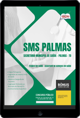 Apostila Prefeitura de Palmas - TO (SMS Palmas) em PDF - Técnico em Saúde - Assistente de Serviços em Saúde 