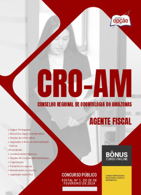 Apostila CRO-AM 2024 - Agente Fiscal