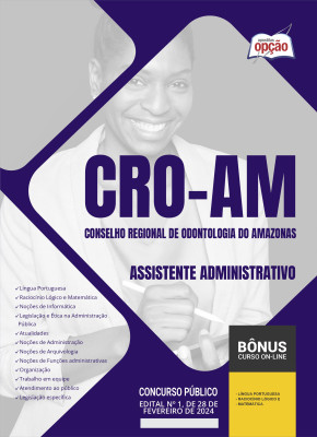 Apostila CRO-AM 2024 - Assistente Administrativo