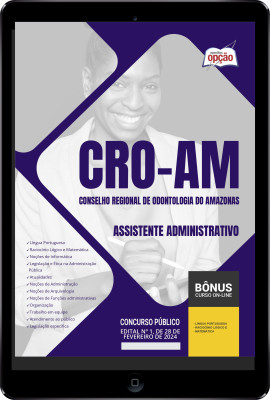 Apostila CRO-AM em PDF - Assistente Administrativo 2024