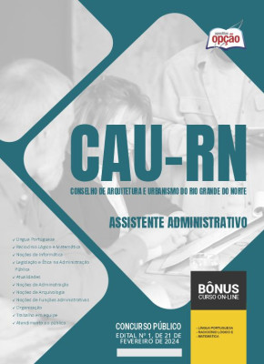 Apostila CAU-RN 2024 - Assistente Administrativo