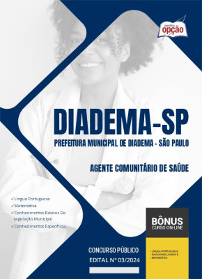 Apostila Prefeitura de Diadema - SP 2024 - Agente Comunitário de Saúde
