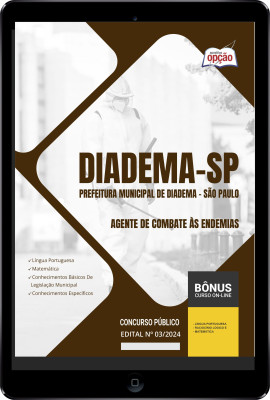 Apostila Prefeitura de Diadema - SP em PDF - Agente de Combate às Endemias 2024
