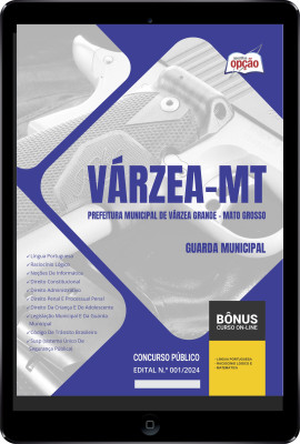 Apostila Prefeitura de Várzea Grande - MT em PDF - Guarda Municipal 2024