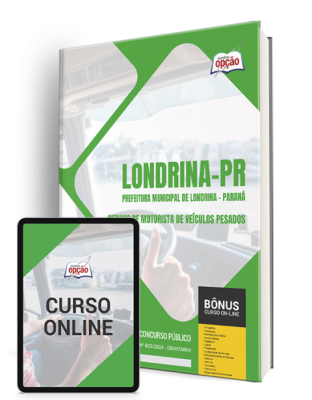 Apostila Prefeitura de Londrina - PR 2024 - Agente Condutor de Veículos Pesados - Serviço de Motorista de Veículos Pesados