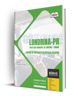 Apostila Prefeitura de Londrina - PR 2024 - Agente Condutor de Veículos Pesados - Serviço de Motorista de Veículos Pesados