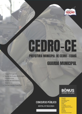 Apostila Prefeitura de Cedro - CE 2024 - Guarda Municipal