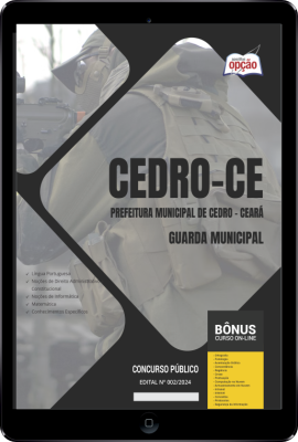 Apostila Prefeitura de Cedro - CE em PDF  - Guarda Municipal