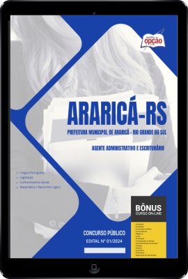 Apostila Prefeitura de Araricá - RS em PDF - Agente Administrativo e Escriturário 