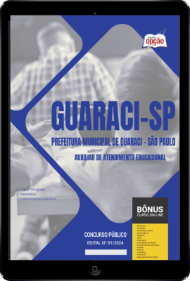 Apostila Prefeitura de Guaraci - SP em PDF - Auxiliar de Atendimento Educacional 2024