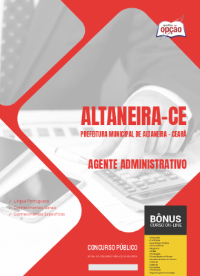Apostila Prefeitura de Altaneira - CE 2024 - Agente Administrativo