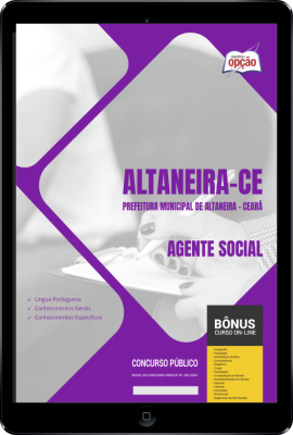 Apostila Prefeitura de Altaneira - CE em PDF - Agente Social 2024