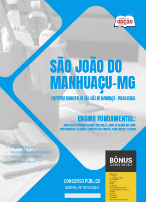 Apostila Prefeitura de São João do Manhuaçu - MG 2024 - Ensino Fundamental